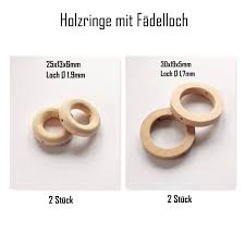 Holzringe Diy Schnullerketten Basteln Beissringe Holz Unbehandelt Buchenholz Natur Mit Fadelloch 25 Schnullerkette Basteln Holzringe Schnullerkette