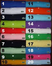 lacoste polo shirt colors