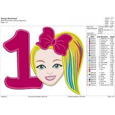 Become a member to write your own review. Jojo Siwa Number 1 Applique Design