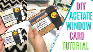 By using our site, you agree to our cookie policy.cookie settings. Diy Acetate Window Card Tutorial Acetate Card Making Youtube