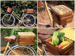 How To Create A Bicycle Crate Out Of A Vintage Picnic Basket Recyclart Picnic Basket Bike Accessories Diy Vintage Picnic Basket