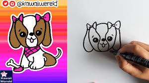 Hoe Teken Je Een Schattig Hondje Leren Tekenen Youtube Leer Tekenen Tekenen Kawaii Tekeningen