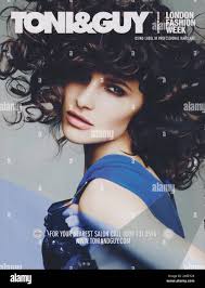 poster advertising Toni And Guy Hair Dressing in paper magazine from 2012,  advertisement, creative Toni&Guy advert from 2010s Stock Photo