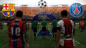 2020/21, round of 16, 1st leg. Barcelona Vs Paris Saint Germain Champions League 2021 Youtube