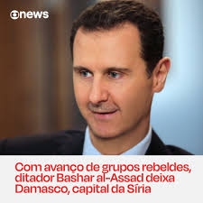 Grupos rebeldes anunciaram neste domingo a tomada do poder na Síria e a  derrubada do regime de Bashar al-Assad, no poder há 24 anos. Principal  aliada do ditador, a Rússia disse que