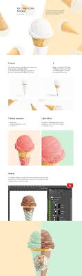 Download Ice Cream Cone Mockup Fall Ice Cream Ice Cream Packaging Ice Cream Cone