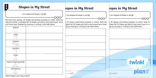 All surfaces are two dimensional with length and breadth. Planit Maths Y1 Properties Of Shape 3d Shape Home Learning Tasks