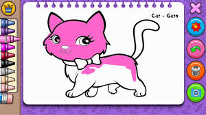 Coloring gambar kucing untuk mewarnai. Belajar Mewarnai Gambar Kucing Lucu Coloring And Learn Youtube