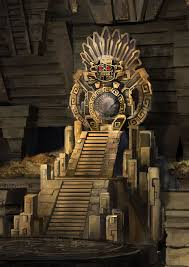 Throne The Guardian Of Xibalba Katrina Yong Mayan Art Aztec Art Fantasy Concept Art