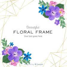 Scarica Gratis Cornice Dorata Dell Acquerello Con Fiori Flower Frame Vector Free Flower Wallpaper
