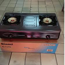 Terbuat bahan stainless steel, anti karat, anti lengket dan anti gores sehingga mudah dibersihkan. Gs Kompor Rinnai 2 Tungku Ri 712 Tg Api Turbo Harga Murah Shopee Indonesia