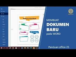 Membuat Dokumen Baru Pada Word Youtube Di 2020 Belajar Youtube