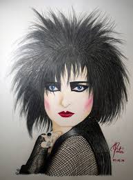 Hello to all! I share this drawing I made of the queen Siouxsie Sioux  🖤👑🖤 using color pencils 🖍️