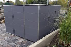 Fahrradbox Hpl Box Fur Fahrrad Hpl Von Zaun Fackler Munchen Fahrradbox Gartenhaus Flachdach Modern Gartenhaus