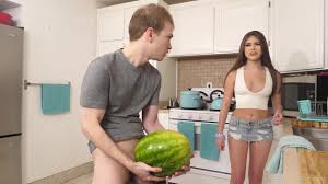 Why You fuck Watermelon? Hot teen sex clip  Xozilla.com