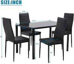 Farmhouse table sets *see offer details. Buy Fdw Dining Table Set Dining Table Dining Room Table Set For Small Spaces Kitchen Table And Chairs For 4 Table With Chairs Home Furniture Rectangular Modern Online In Italy B083zs9z9z