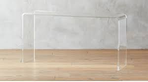 Peekaboo 56 Acrylic Console Table Reviews Cb2 Canada In 2020 Console Table Decor Acrylic Coffee Table