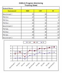 Dibels Progress Monitoring Chart For Individual Students 2nd Grade