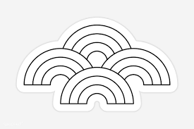 Black And White Vector Sticker Download Premium Vector Of Black And White Cloud Sticker Vector 2034557 Black And White Clouds Cloud Stickers Black And White Stickers