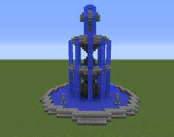 Fountain On 3 Levels Grabcraft Your Number One Source For Minecraft Buildings Blueprints Tips Minecraft Fountain Minecraft Blueprints Minecraft Statues