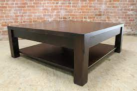 Natural, black and espresso accent coffee table dimensions: Square Parsons Coffee Table In Espresso Ecustomfinishes