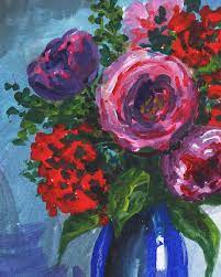 Choose from 2200+ purple flowers graphic resources and download in the form of png, eps, ai or psd. Purple Red And Pink Flowers Bouquet Floral Impressionism Painting By Irina Sztukowski
