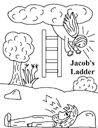Show your kids a fun way to learn the abcs with alphabet printables they can color. Jacob S Ladder In Jacob And Esau Coloring Page Netart