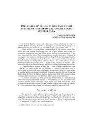Locuri de muncă disponibile în orașul cugir, la data de 23 martie 2021. Pdf Implicarea Tinerilor In Procesul LuÄƒrii Deciziilor Studiu De Caz Orasul Cugir JudeÅ£ul Alba