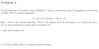 The other letters are called. Solved Problem 4 For The Following Set Of Strings A Over Chegg Com