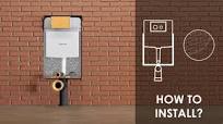 Concealed cistern with frame solid wall installation