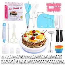 Perfecti 200 Pcs Plateau Tournant De Gateau Kit De Patisserie Plateau Tournant De Gateau Professionnel Ustensil Ustensile Decoration Gateau Boutique Patisserie
