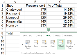 How to find percentage in excel. Microsoft Excel Calculating Percentages Of Totals Ifonlyidknownthat