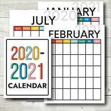 Updated 2020 2021 Calendar In 2020 Printable Calendar 2021 Calendar Student Planner