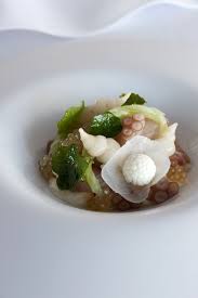 Sashimi Of Hiramisa Kingfish Raw Chinese Artichokes Pickled Kohlrabi Horseradish Smoked Eel And Egg White Pearl C Pe Food Smoked Kingfish Recipe Amazing Food