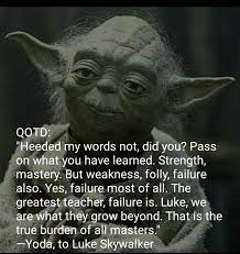 Pin By Danny Fleshman On Star Wars Stuff Star Wars Quotes Yoda Quotes Star Wars Facts