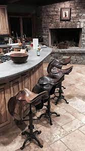 Stylish Saddle Home Decor Horses Heels Western Home Decor Saddle Bar Stools Western Homes