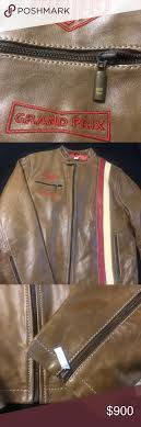 Tag Heuer Men Leather Jacket New Size Large Leather Jacket Leather Jacket Men Leather
