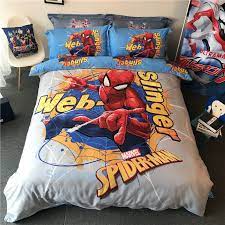 Spiderman Single Queen Double King Bed Quilt Doona Duvet Cover Set 100%  Cotton | eBay