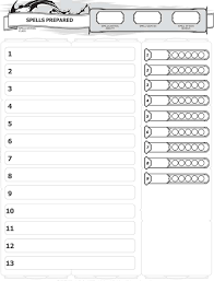 14 methodical wizard spell slots 5 chart