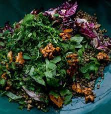 Yotam Ottolenghi S Lentils Radicchio And Walnuts With Manuka Honey Ottolenghi Recipes Lunch Recipes Lunch