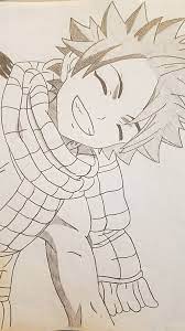 fairy tail natsu dragneel bouda dessin mignion coloriage fleurs fuchsias