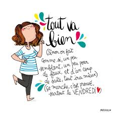 Carte Mathou Tout Va Bien 14x14cm Dessin Humour Crayon D Humeur Humour