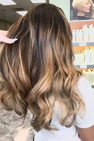 Brown With Caramel Blonde Balayage Straight Hairstyles 2017 Layered Balayage Straight Hair Balayage Hair Balayage
