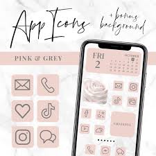 Pink And Grey Iphone App Icons Blog Pixie Icons are in line, flat, solid, colored outline, and other styles. pink and grey iphone app icons