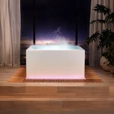 Kohler underscore collection 72 drop in acrylic bath tub with molded lumbar support and center drain tub features: I Hope To Someday Sit In Kohler S New Voice Activated Smart Bath The Verge