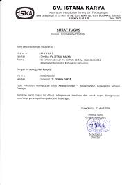 Contoh surat undangan dinas perusahaan pemerintah kota surakarta dinas kebersihan dan pertamanan jl.menteri. Contoh Surat Tugas Perusahaan Guru Pelatihan Kerja Dinas Dll