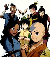 Gurihiru The Gaang Plus Azula From The Comic Trilogy North And South Avatar The Last Airbender Avatar Airbender The Last Avatar
