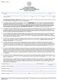 How To Get A Sales Tax Certificate Of Exemption In Georgia Startingyourbusiness Com