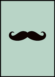 Grafik Motiv Mit Schnurrbart Auf Pastellgrunem Hintergrund Grafische Poster Hitergrundbilder Pastell Grun