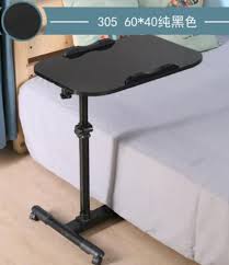 60x40cm Height Adjustable Bedside Table Fashion Movable Laptop Table Multipurpose Modern Notebook Desk Adjustable Height Desk Office Furniture Laptop Table